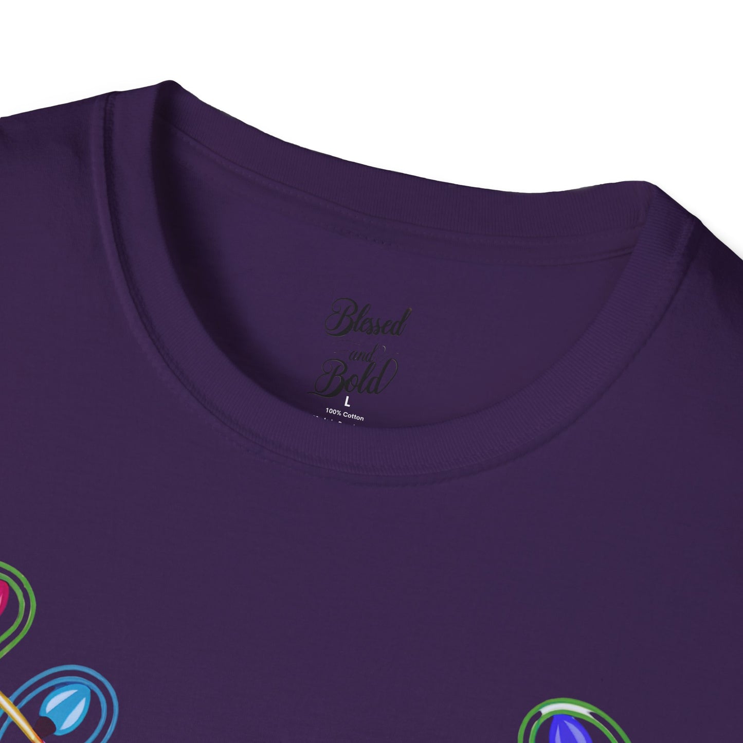 T-Shirt - Neon Noel Reindeer Design