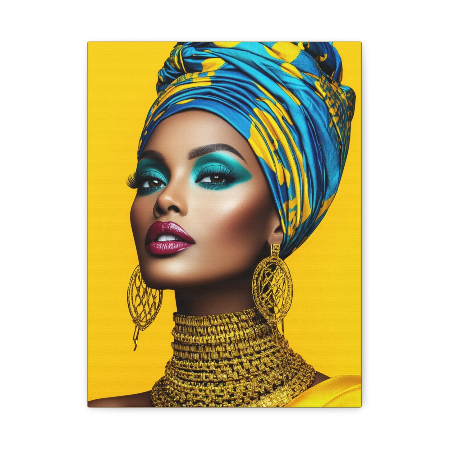 Canvas Art - The Power of African Elegance