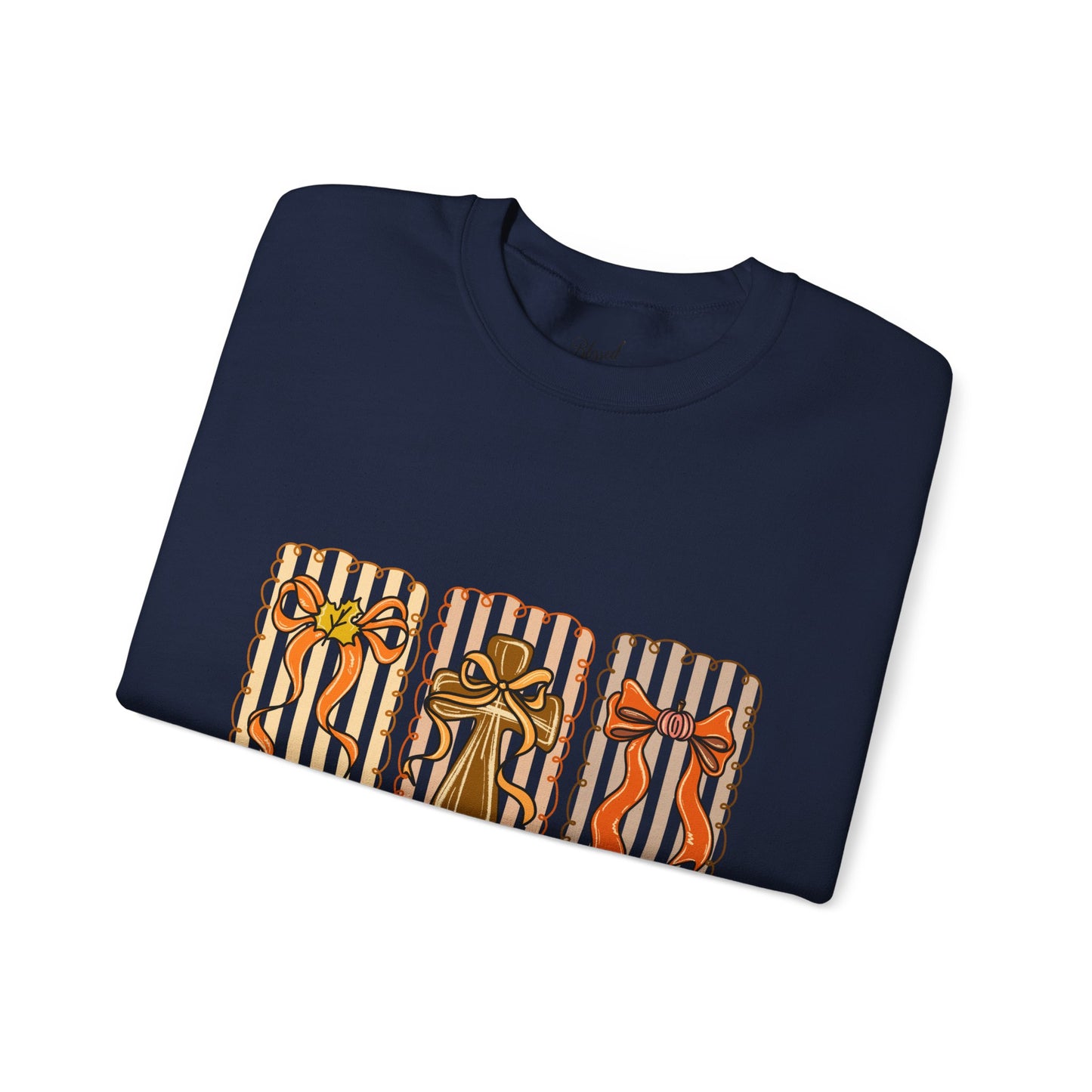 Christian Fall Sweatshirt - Fall for Jesus He Never Leaves