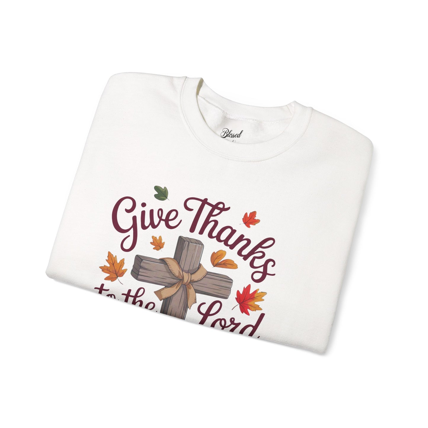 Christian Psalm 136:1 Sweatshirt