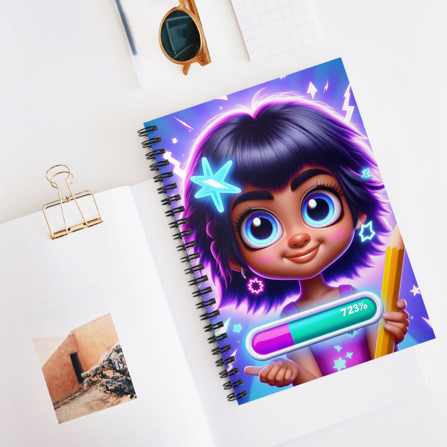 Spiral Notebook - Loading Genius Mode Ruled Line Journal