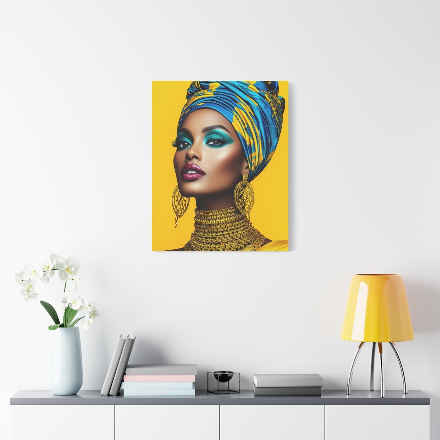 Canvas Art - The Power of African Elegance