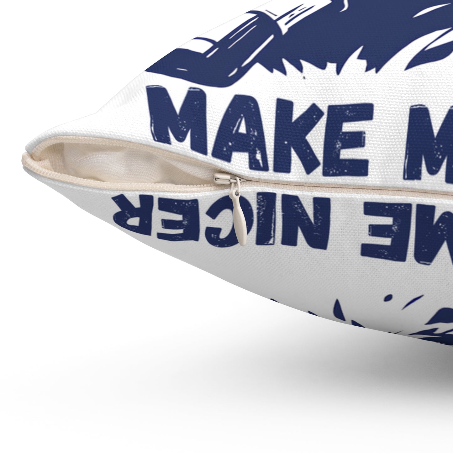 Pillow - Snacks Make Me Nicer - Funny Food Lover Decor