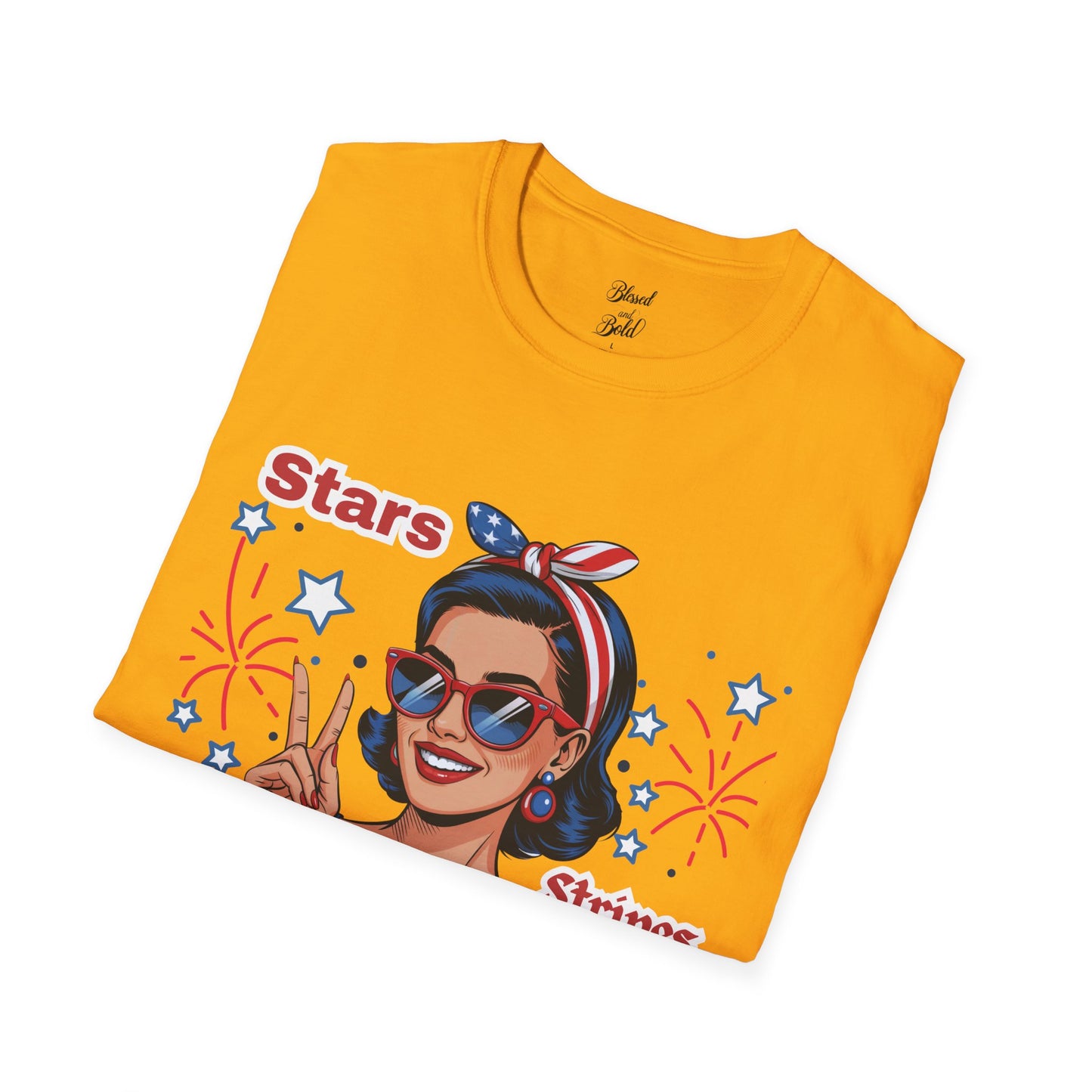 Star & Stripe Unisex T-Shirt - Patriotic Graphic Tee