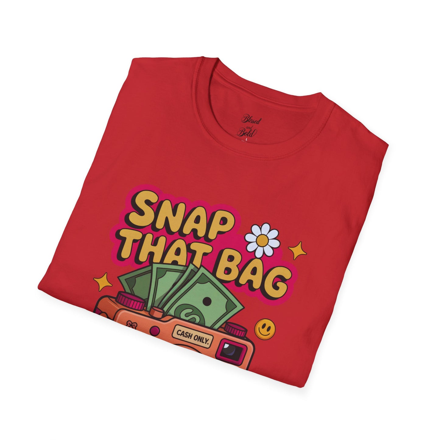 Unisex T-Shirt Snap That Bag Design