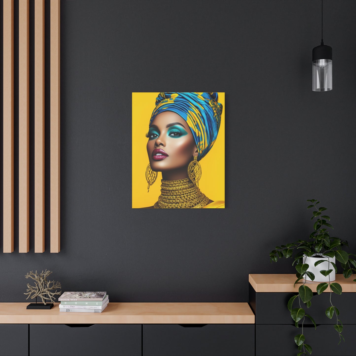 Canvas Art - The Power of African Elegance