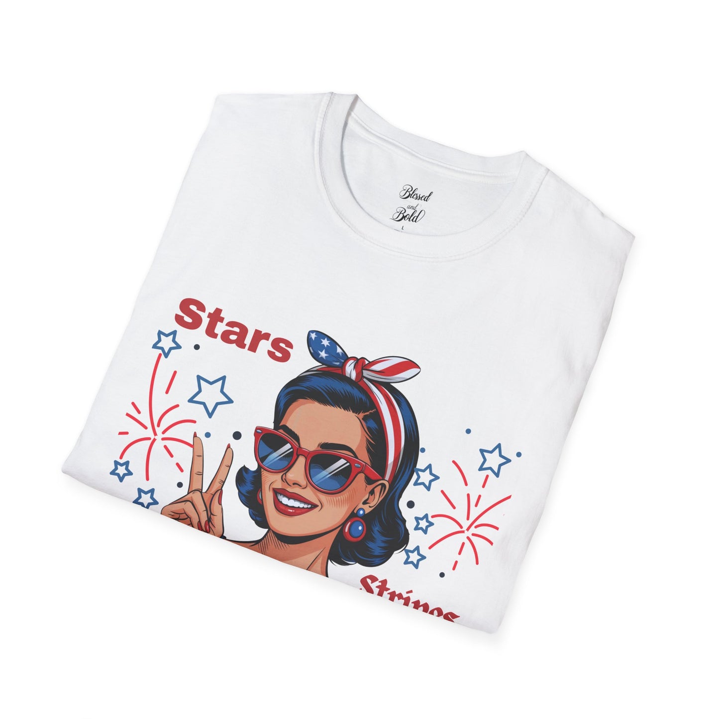 Star & Stripe Unisex T-Shirt - Patriotic Graphic Tee