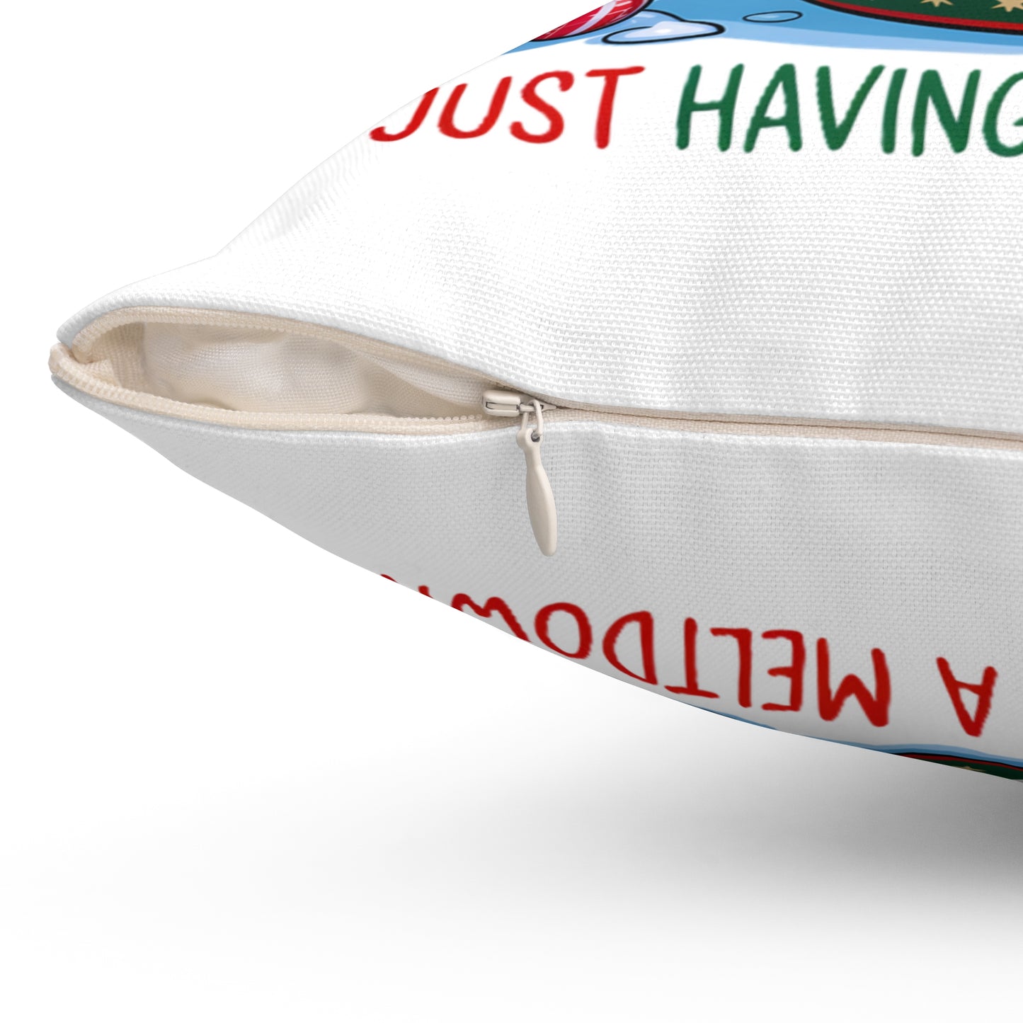 Square Pillow Cozy Winter Vibes