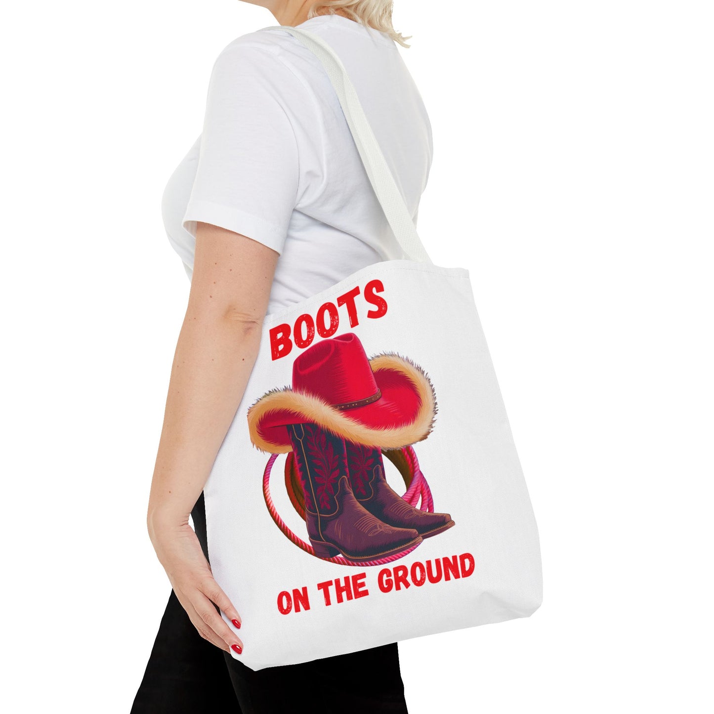 Boots on the Ground Tote Bag