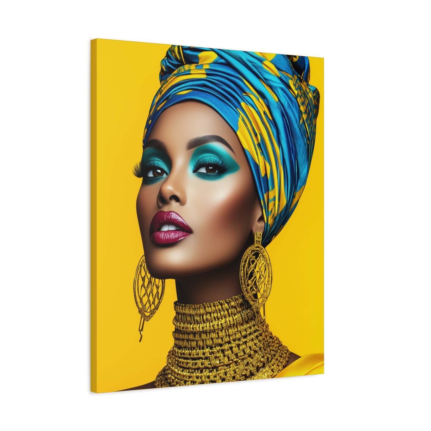 Canvas Art - The Power of African Elegance
