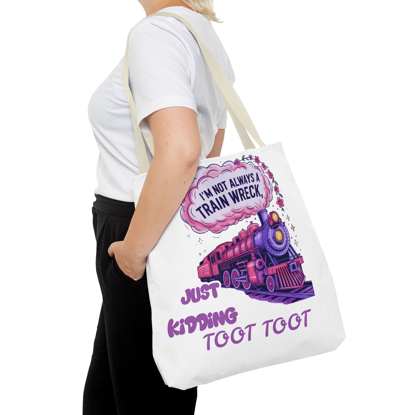 Tote Bag with TOOT TOOT Design
