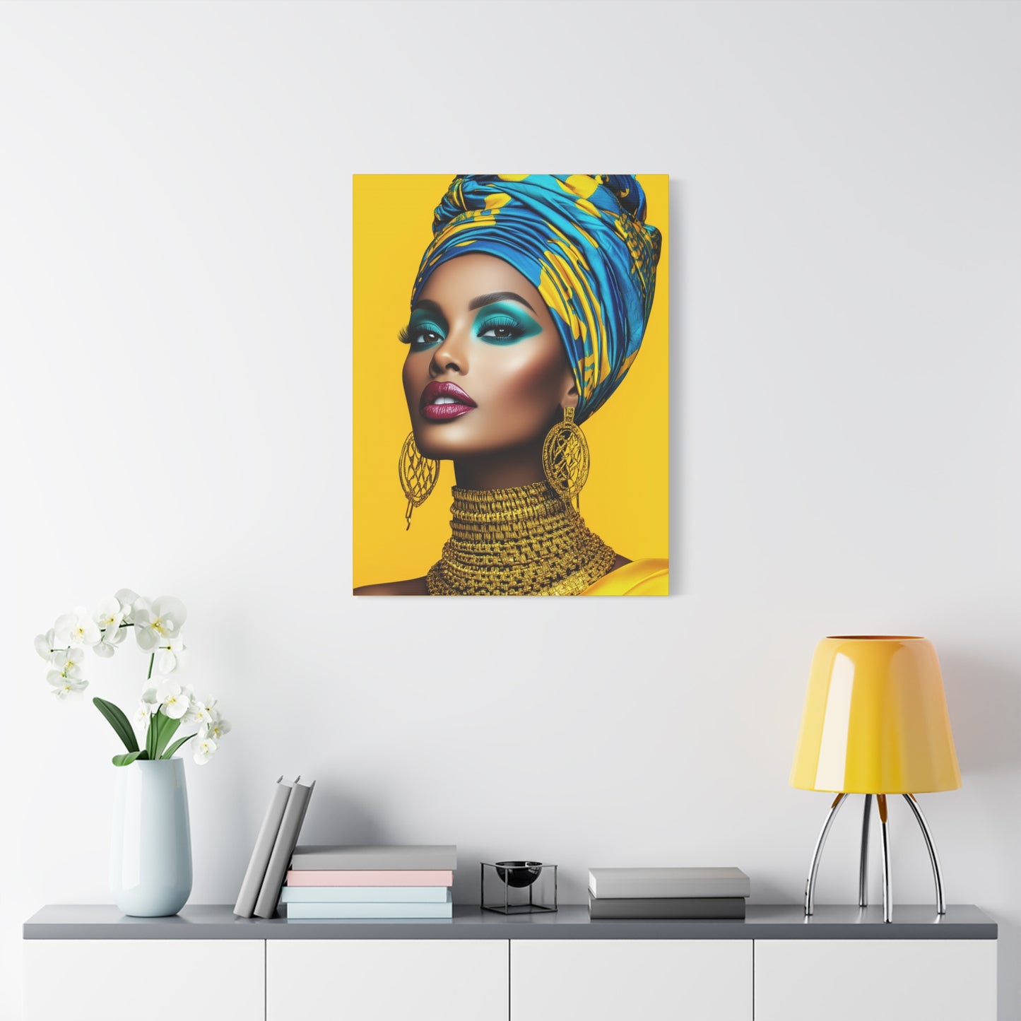 Canvas Art - The Power of African Elegance