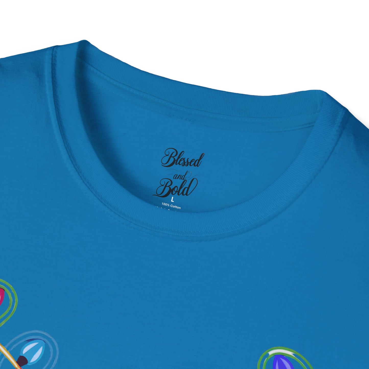 T-Shirt - Neon Noel Reindeer Design
