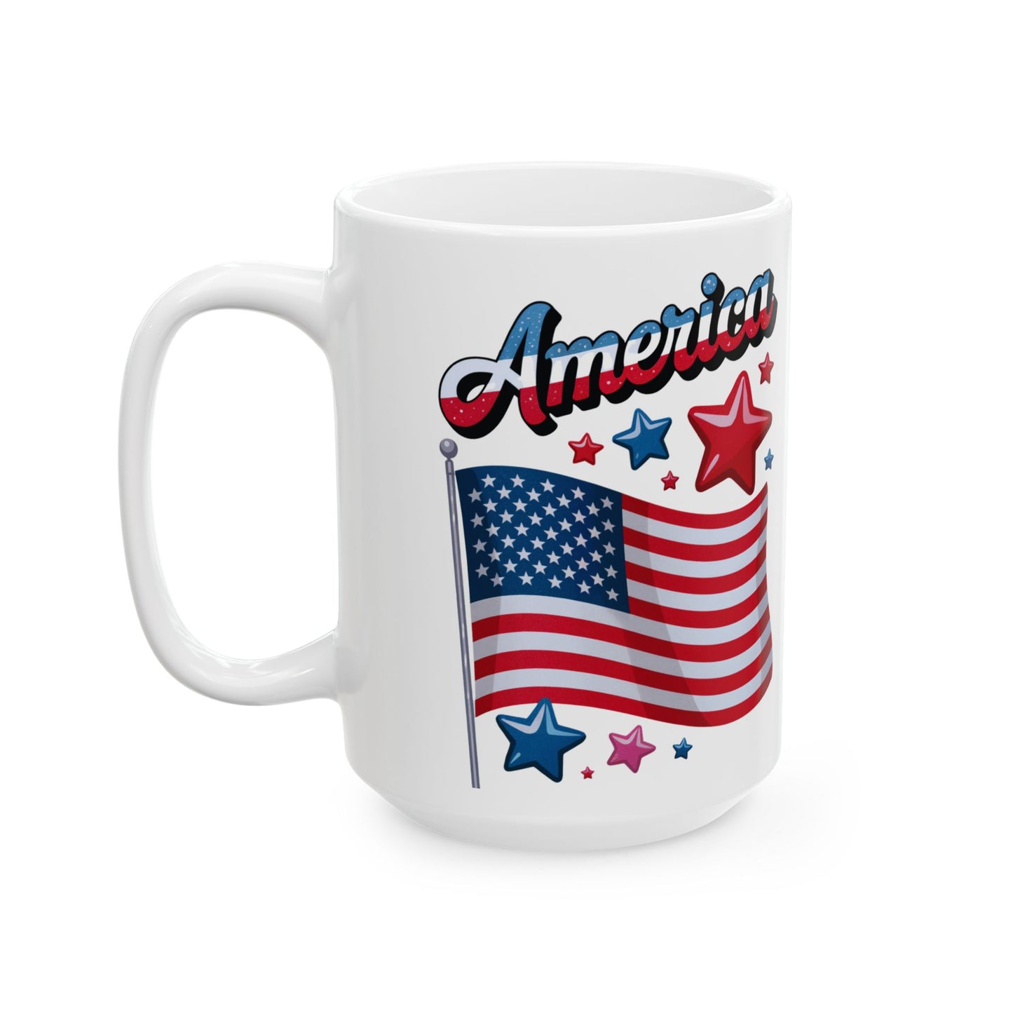 Mug America Patriotic Ceramic