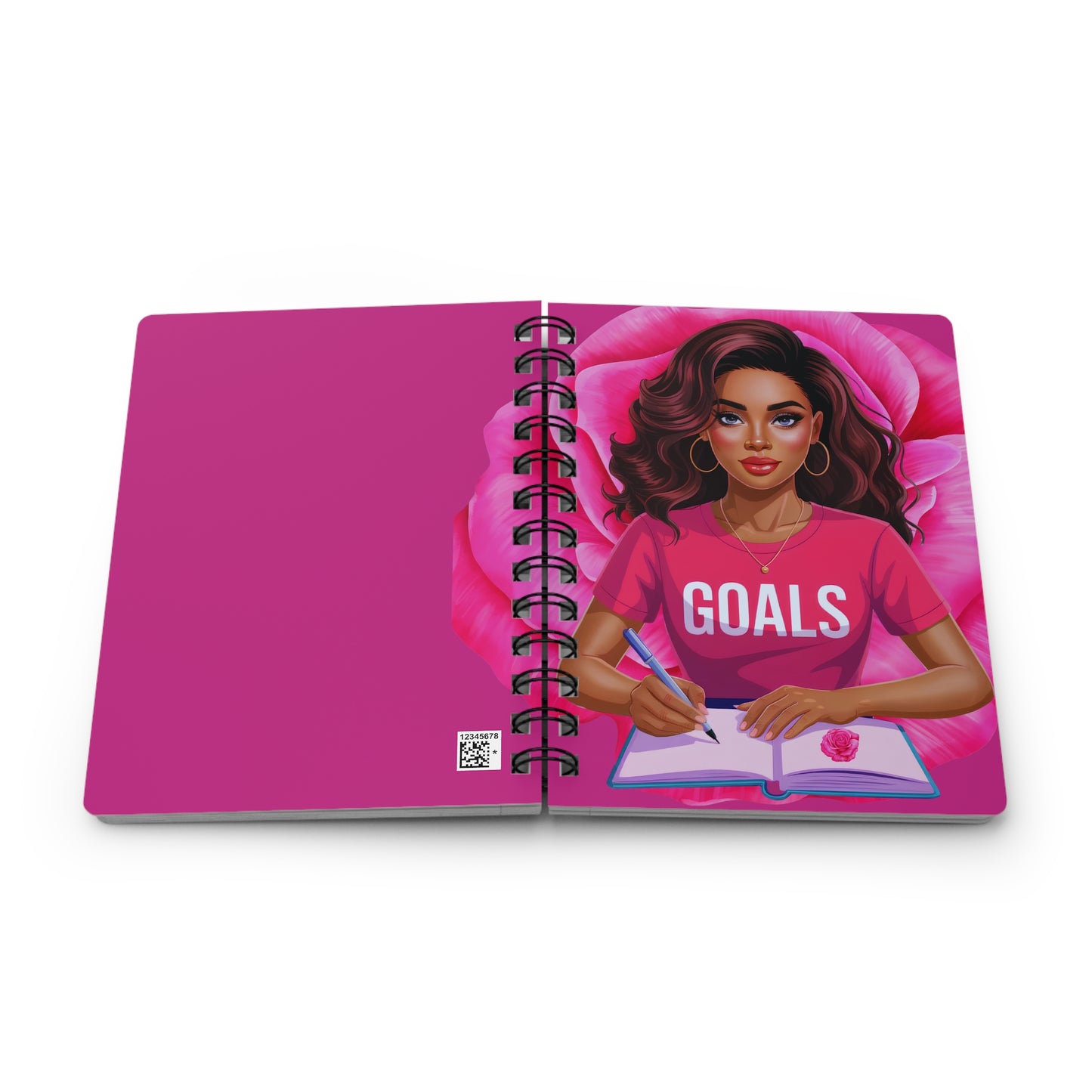Goals Spiral Bound Journal - Inspirational Motivational Notebook