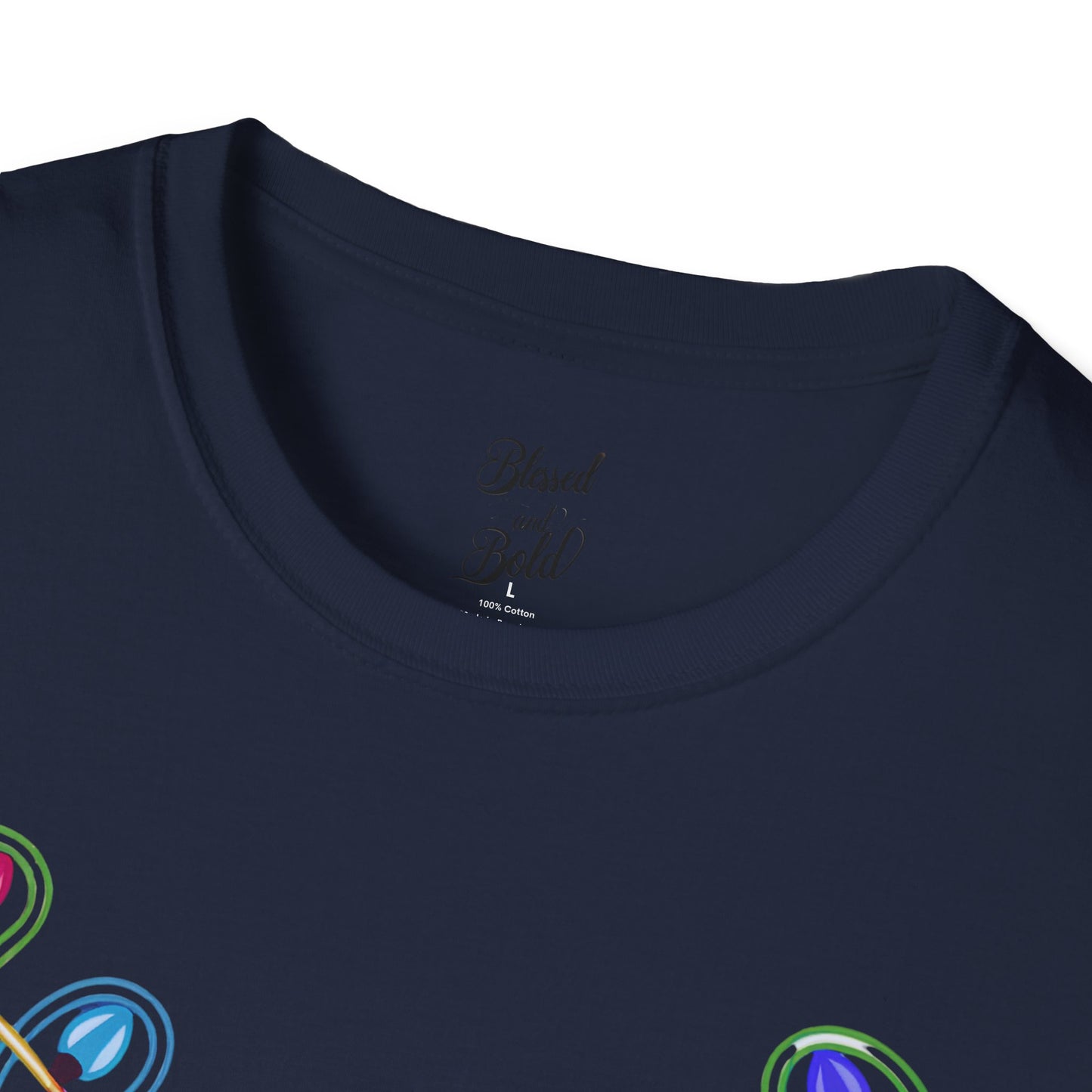 T-Shirt - Neon Noel Reindeer Design