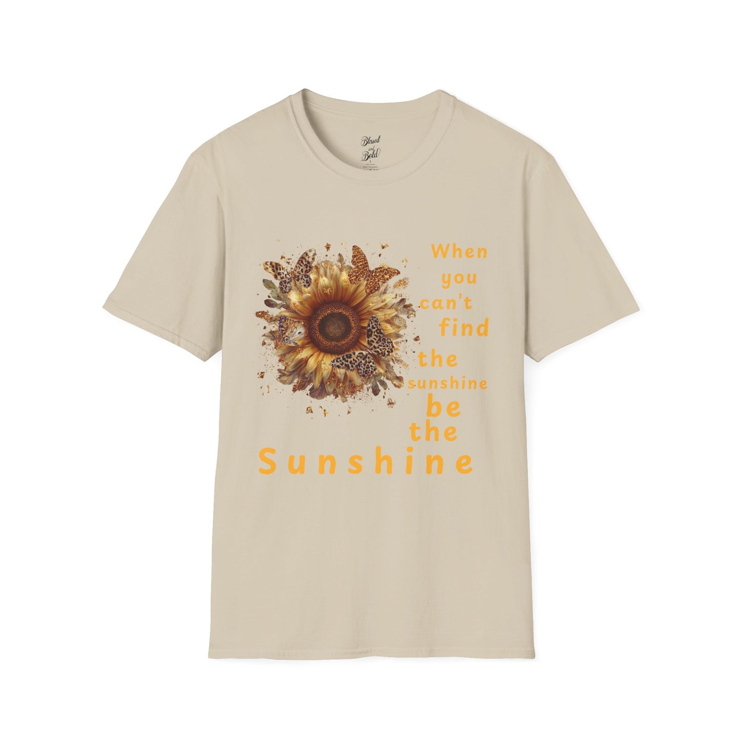 Sunshine Unisex T-Shirt - Be the Light Motivational Quote