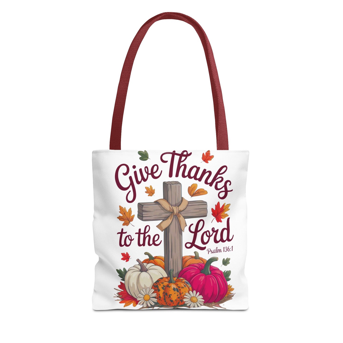 Psalm 136:1 Tote Bag