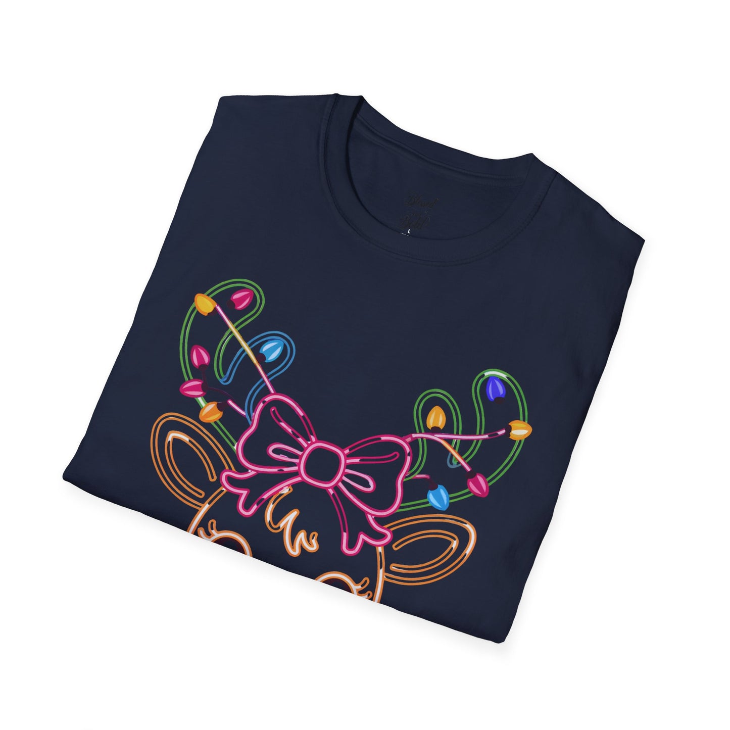 T-Shirt - Neon Noel Reindeer Design