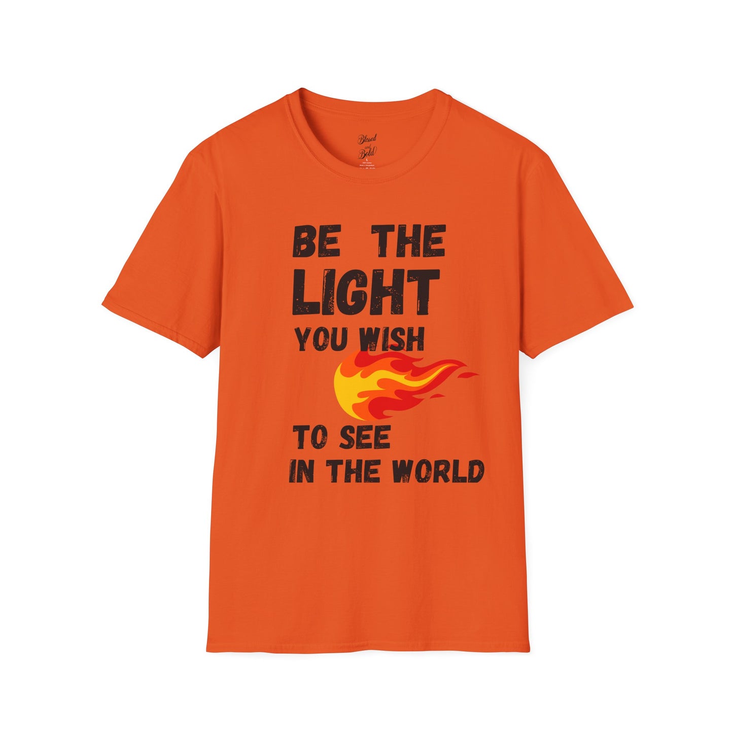 Light Inspirational Unisex T-Shirt - Be The Light You Wish To See