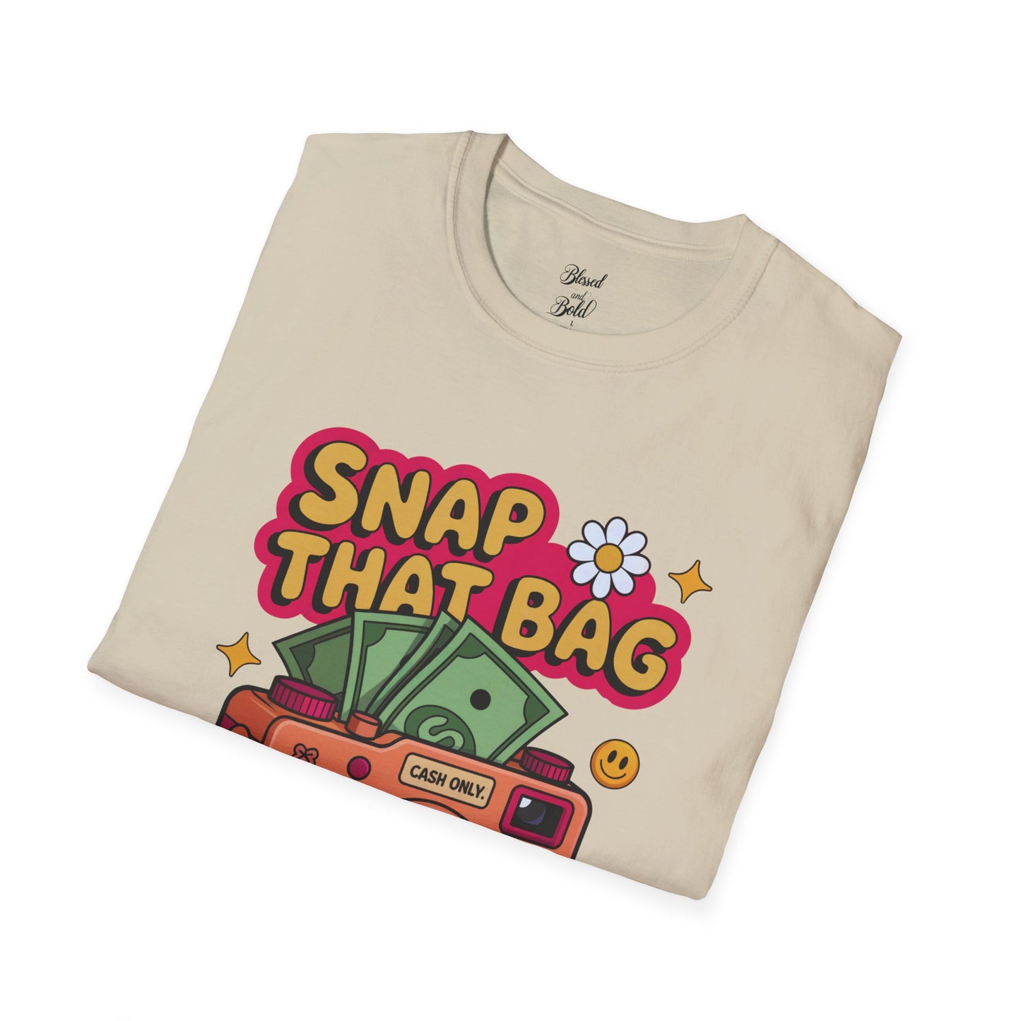 Unisex T-Shirt Snap That Bag Design