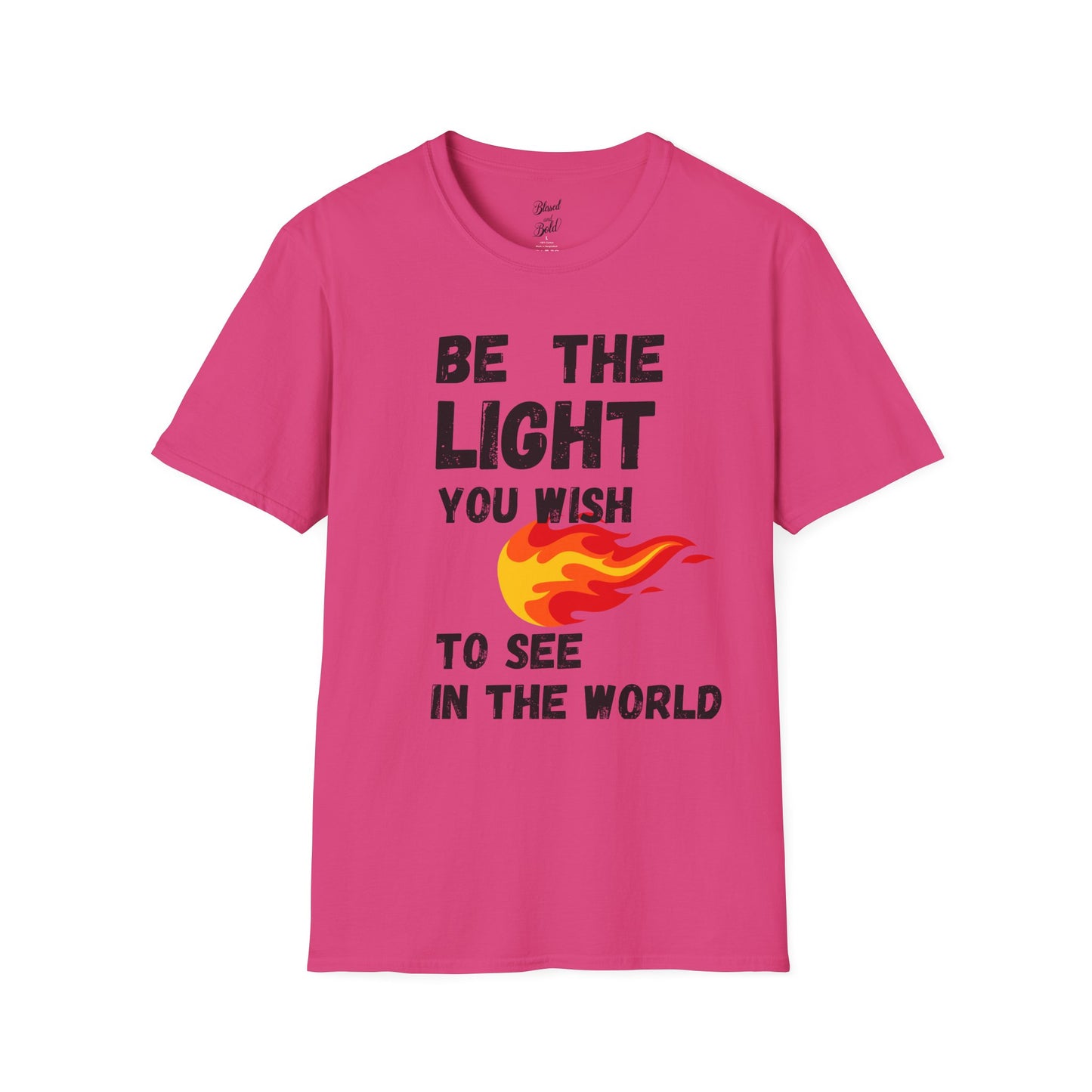 Light Inspirational Unisex T-Shirt - Be The Light You Wish To See