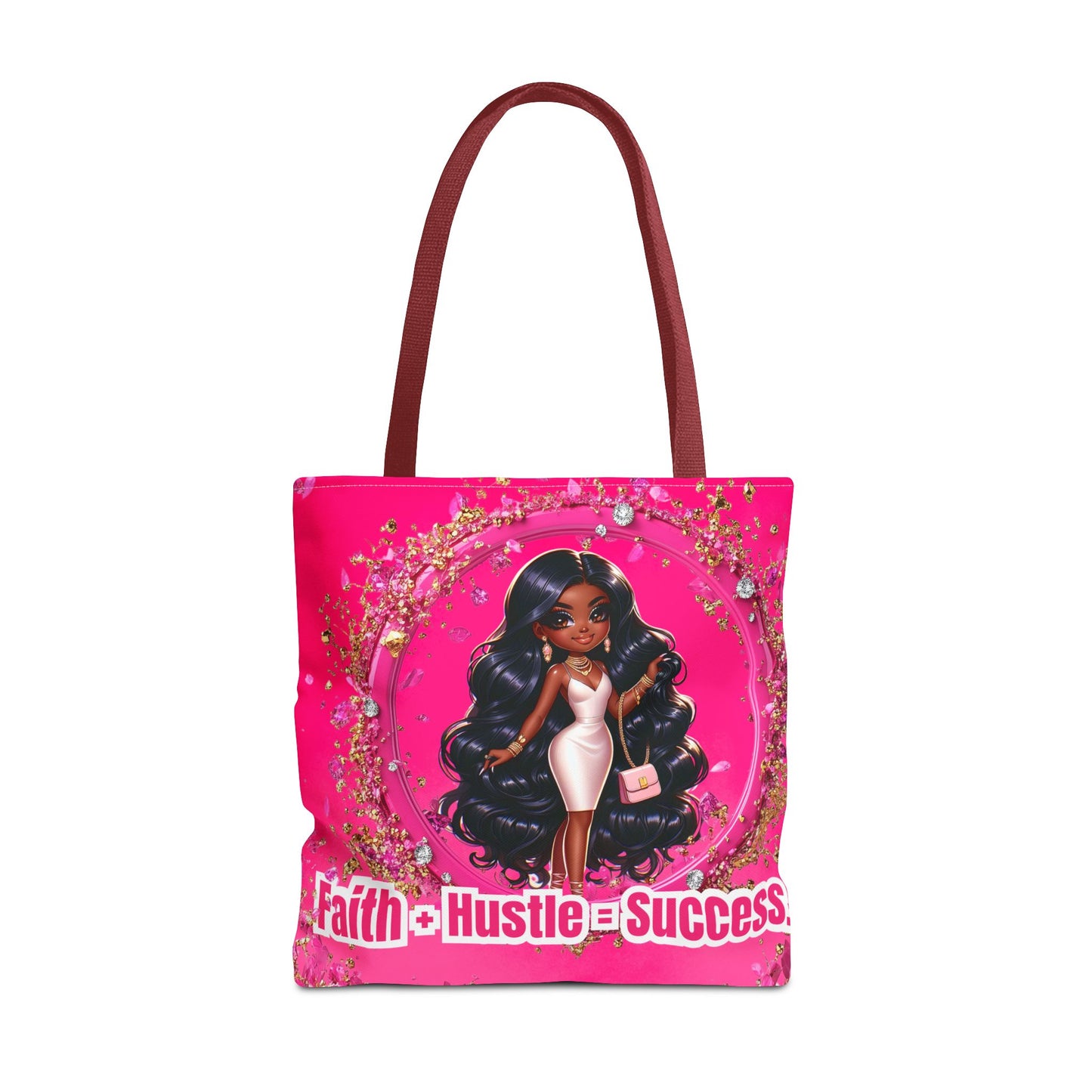 Faith Hustle Tote Bag - Inspirational Motivational Design