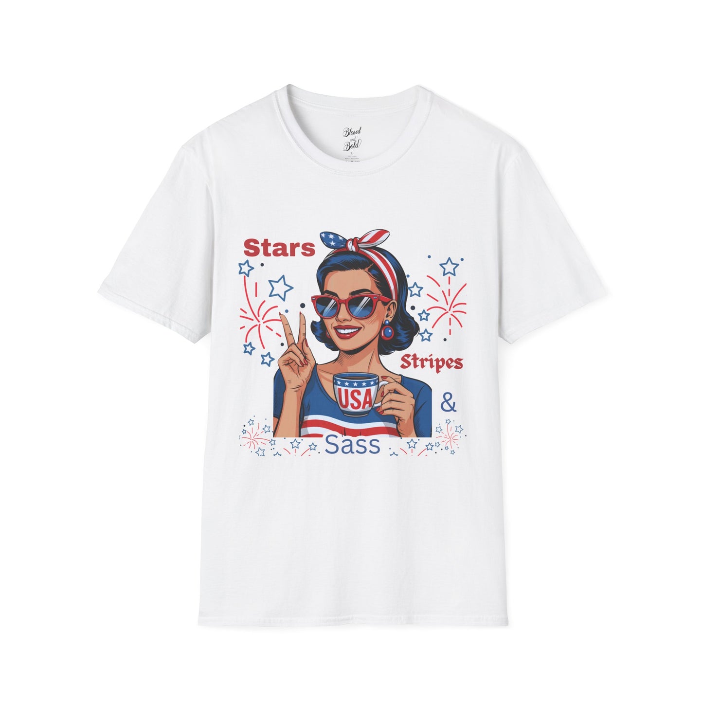 Star & Stripe Unisex T-Shirt - Patriotic Graphic Tee