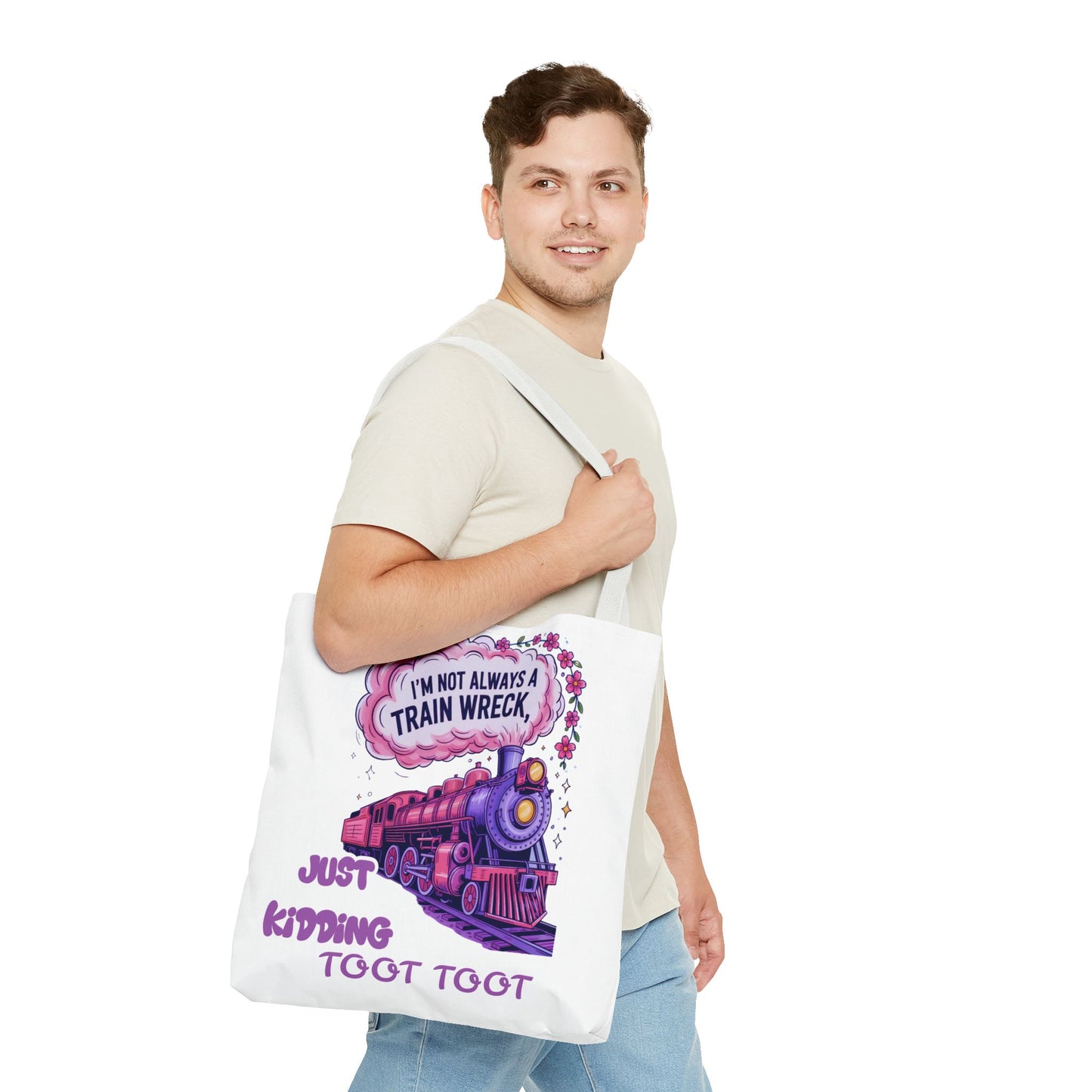 Tote Bag with TOOT TOOT Design