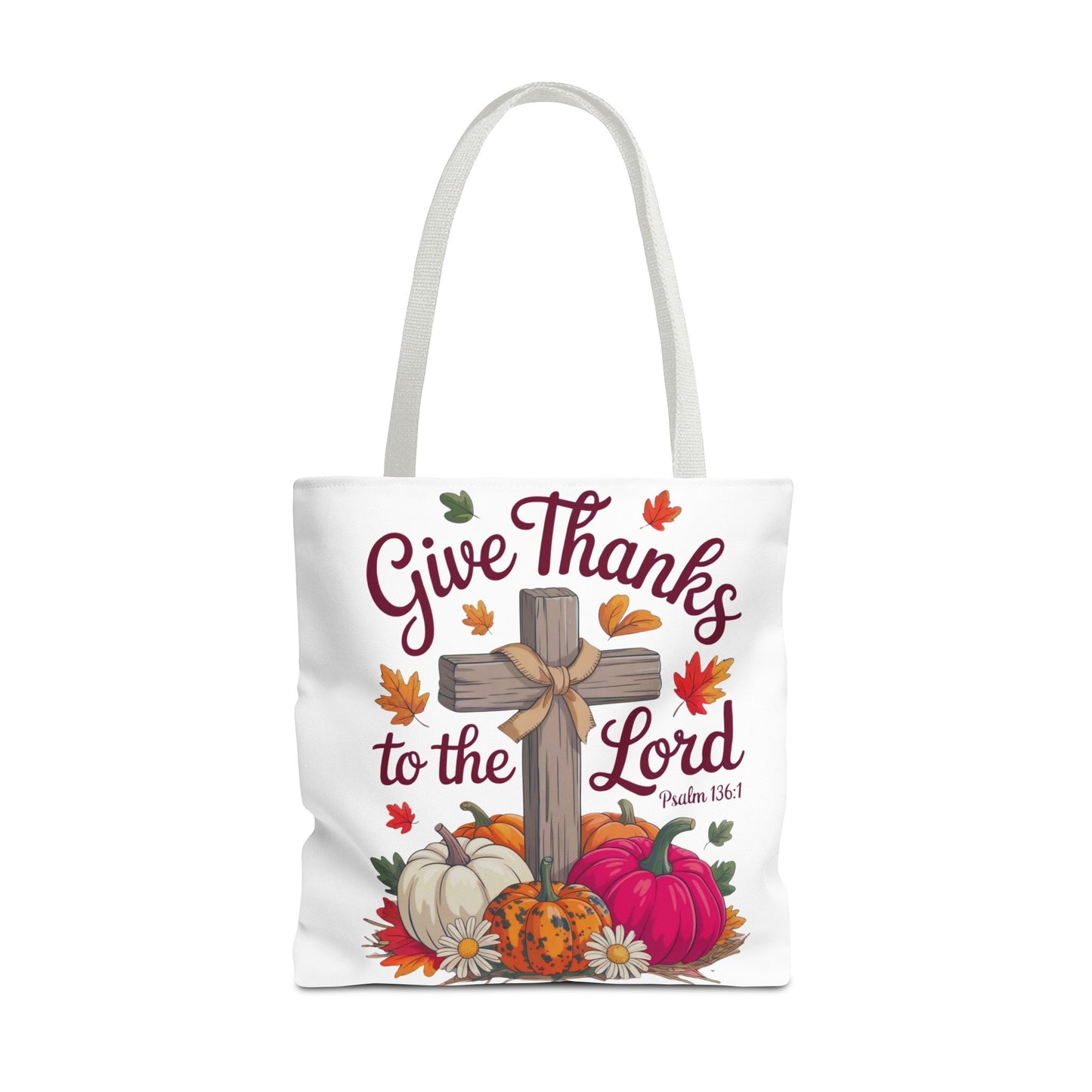 Psalm 136:1 Tote Bag