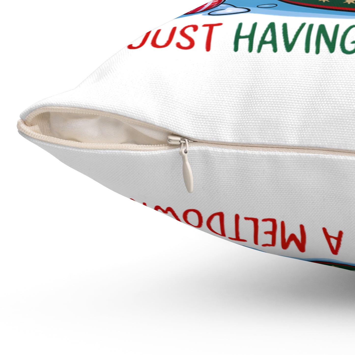 Square Pillow Cozy Winter Vibes