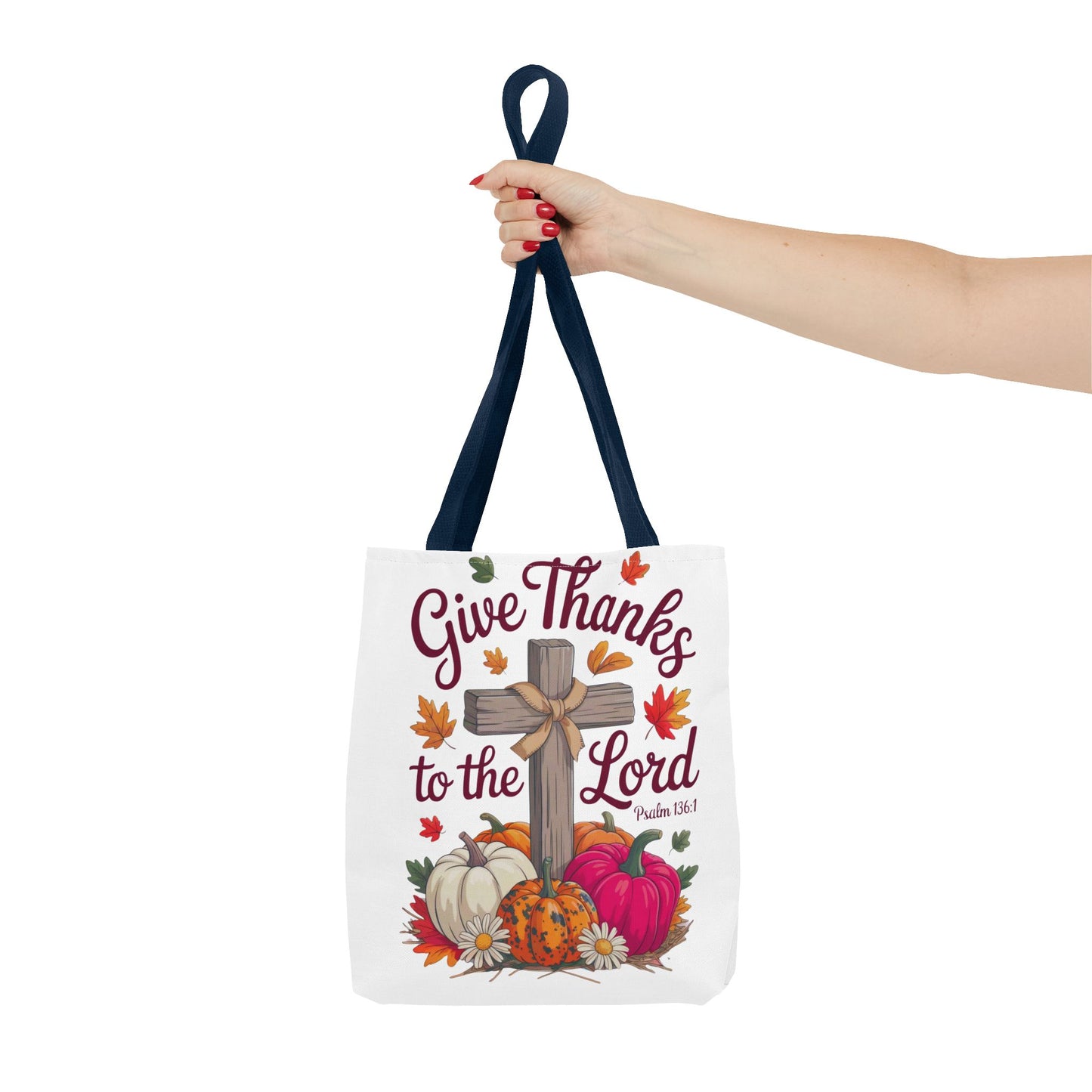Psalm 136:1 Tote Bag