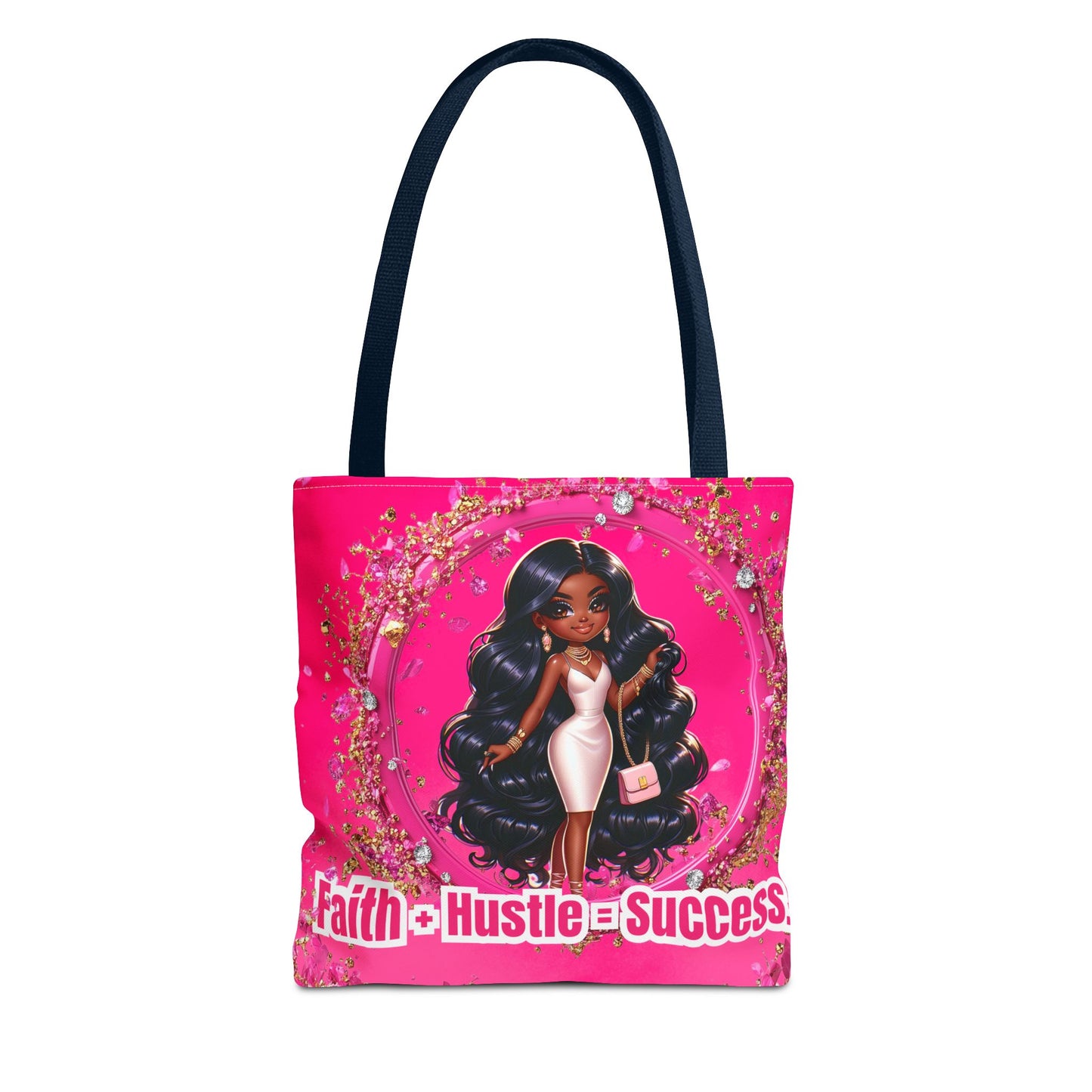 Faith Hustle Tote Bag - Inspirational Motivational Design