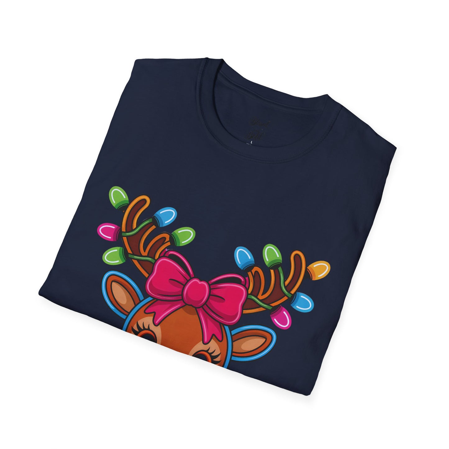 Christmas Jingle Glow Reindeer T-Shirt