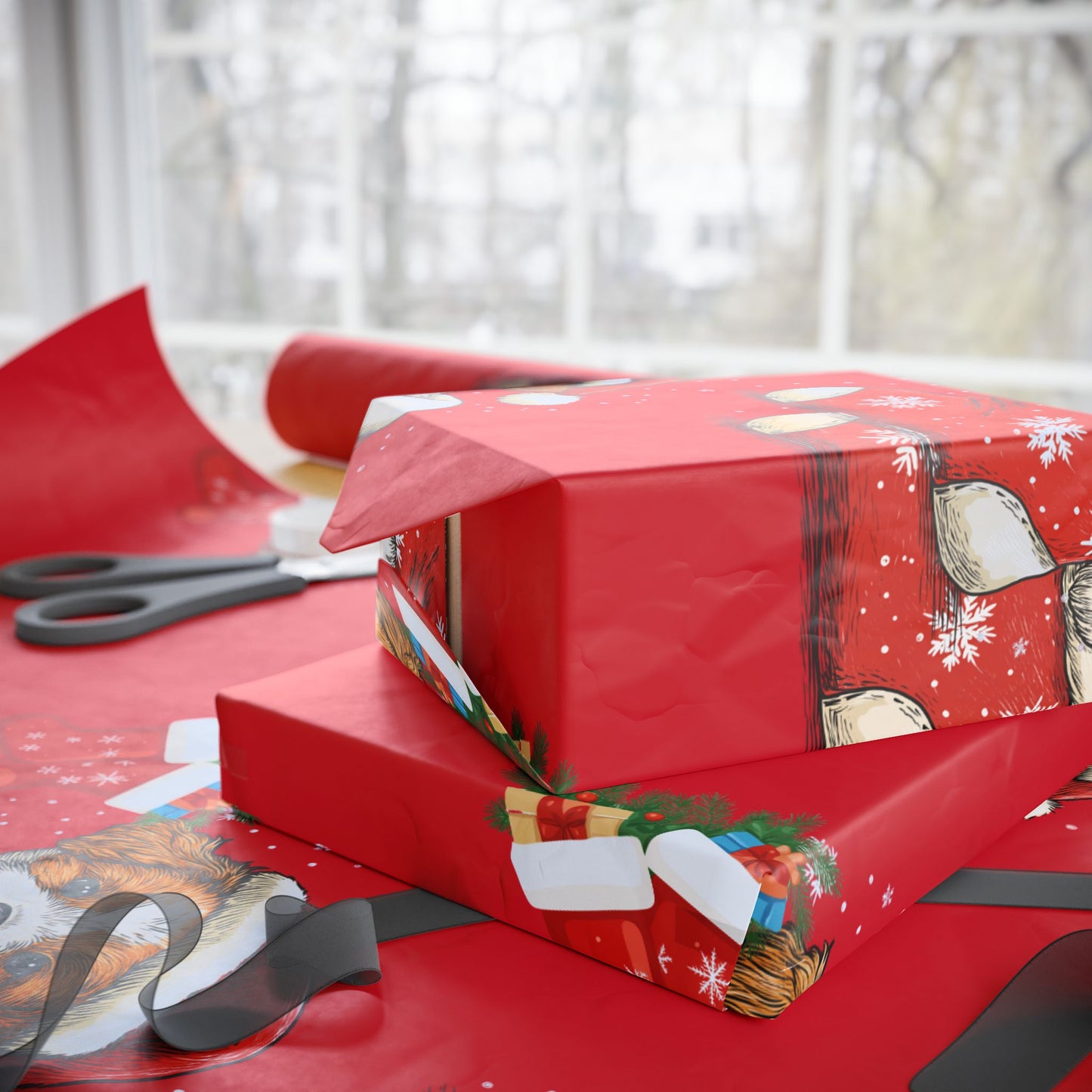 Wrapping Papers - Stocking Full of Puppy Love