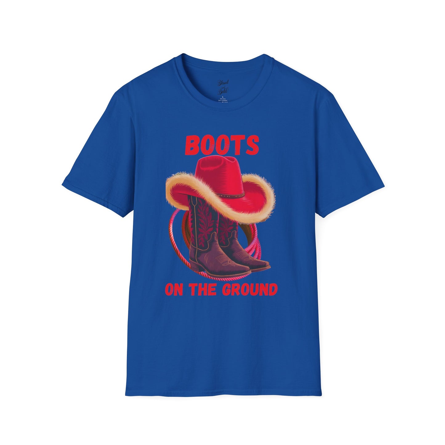 Unisex T-Shirt - BOOTS ON THE GROUND Design
