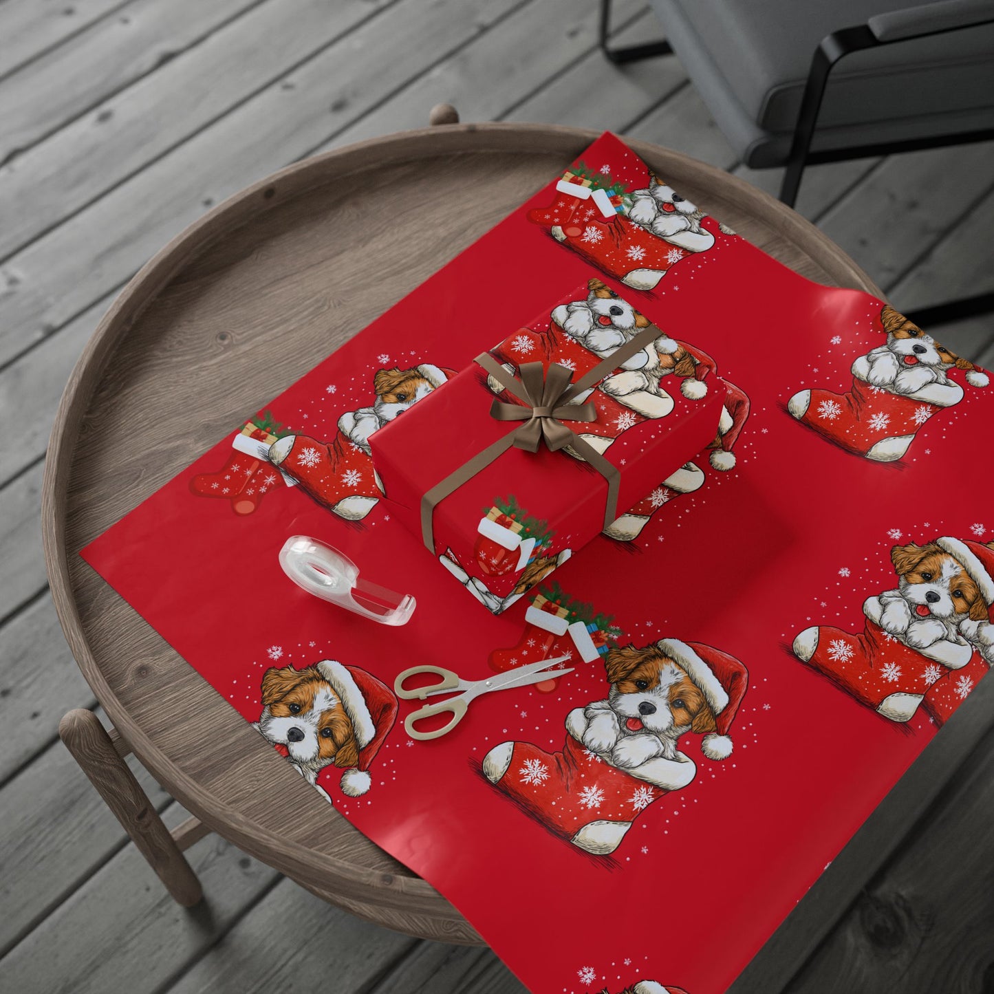 Wrapping Papers - Stocking Full of Puppy Love