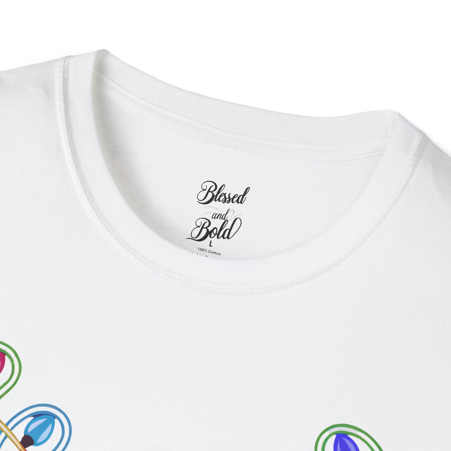 T-Shirt - Neon Noel Reindeer Design