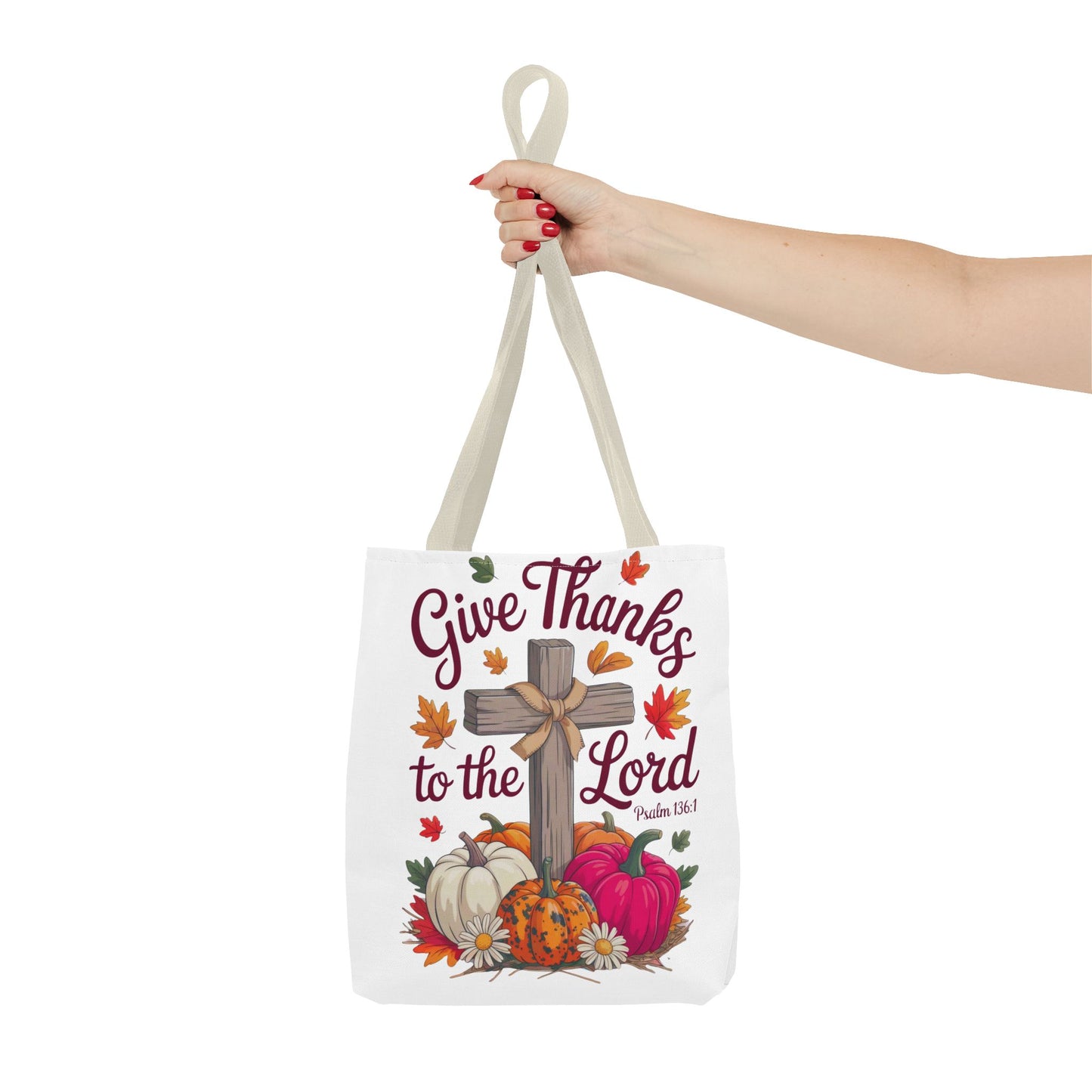 Psalm 136:1 Tote Bag