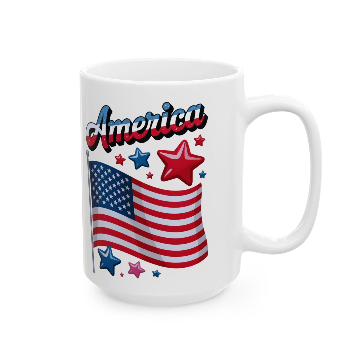 Mug America Patriotic Ceramic