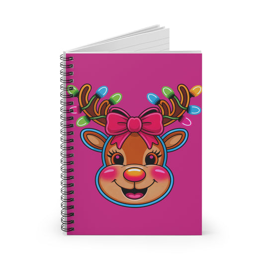 Spiral Notebook - Twinkle Thoughts & Reindeer Dreams
