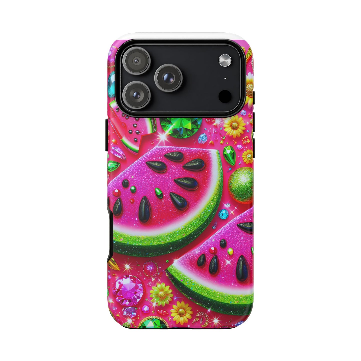 Phone Cases - Glam Melon Sparkle Tough Cases for a Stylish Look