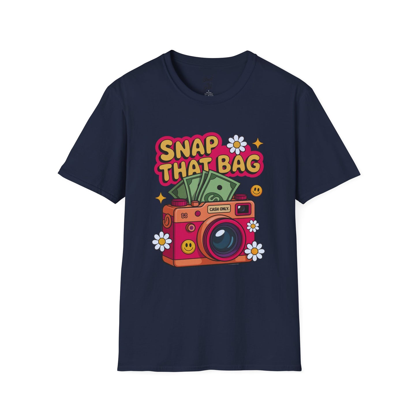 Unisex T-Shirt Snap That Bag Design