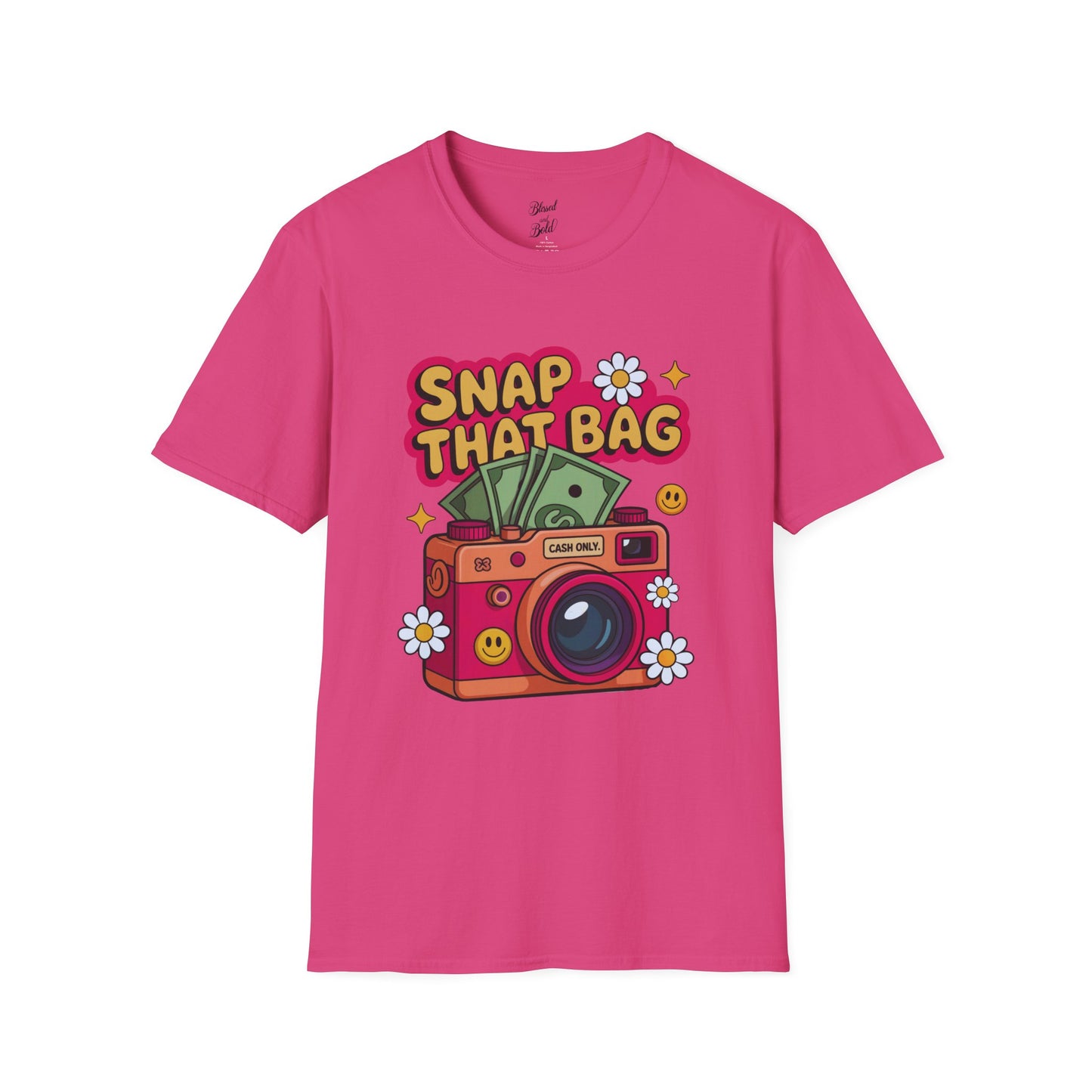 Unisex T-Shirt Snap That Bag Design