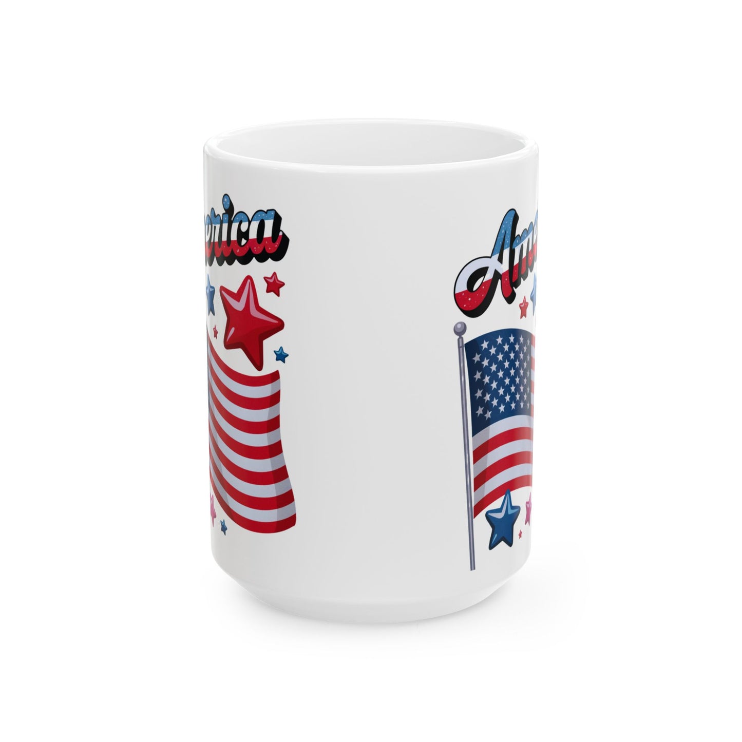Mug America Patriotic Ceramic