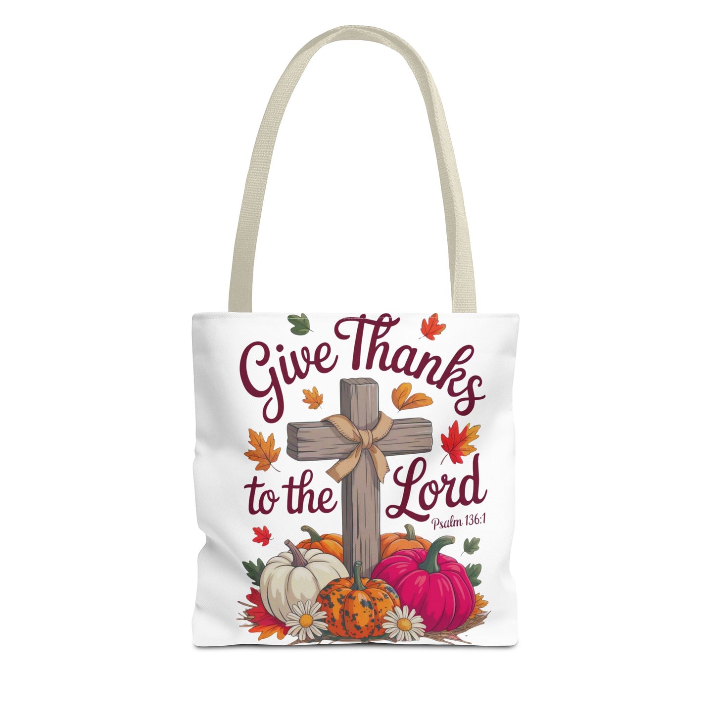 Psalm 136:1 Tote Bag