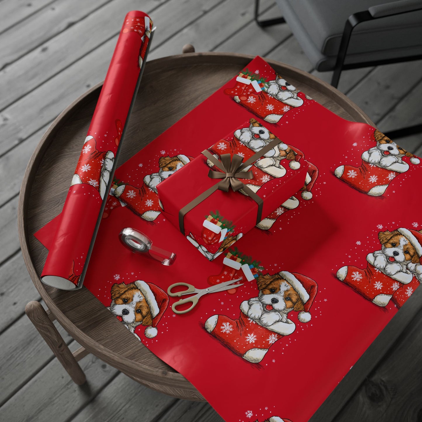 Wrapping Papers - Stocking Full of Puppy Love