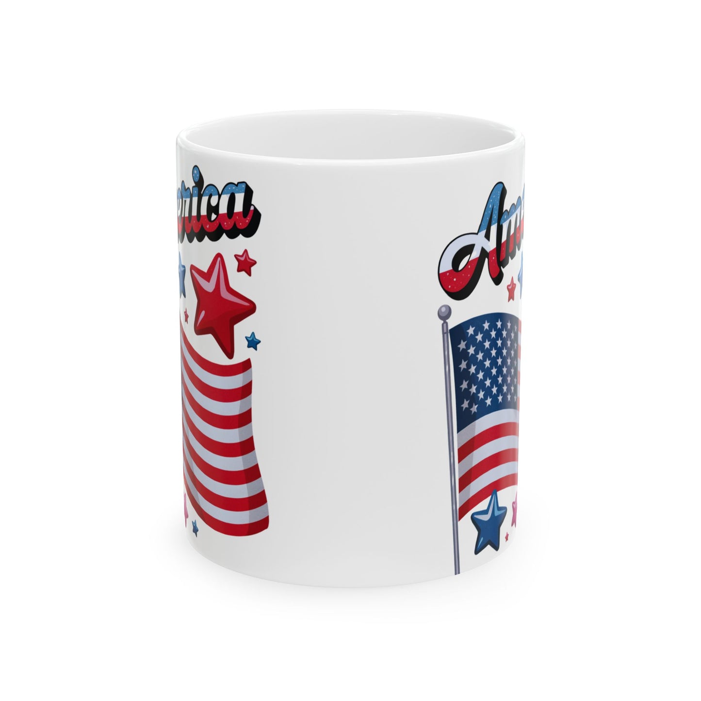 Mug America Patriotic Ceramic