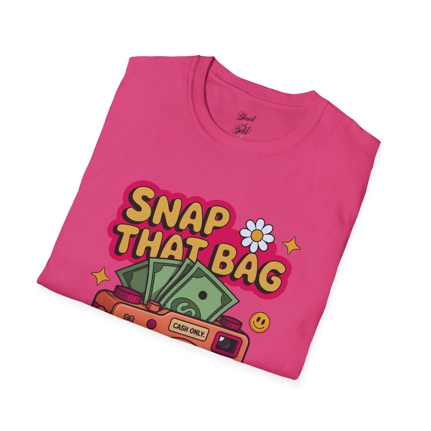 Unisex T-Shirt Snap That Bag Design