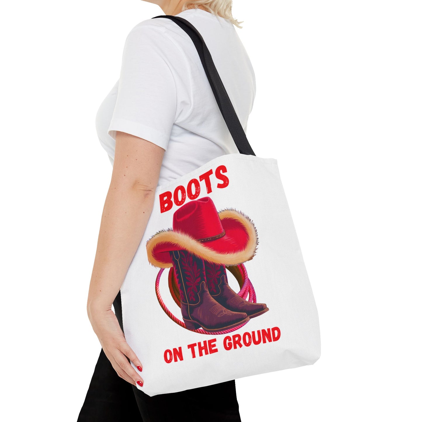 Boots on the Ground Tote Bag